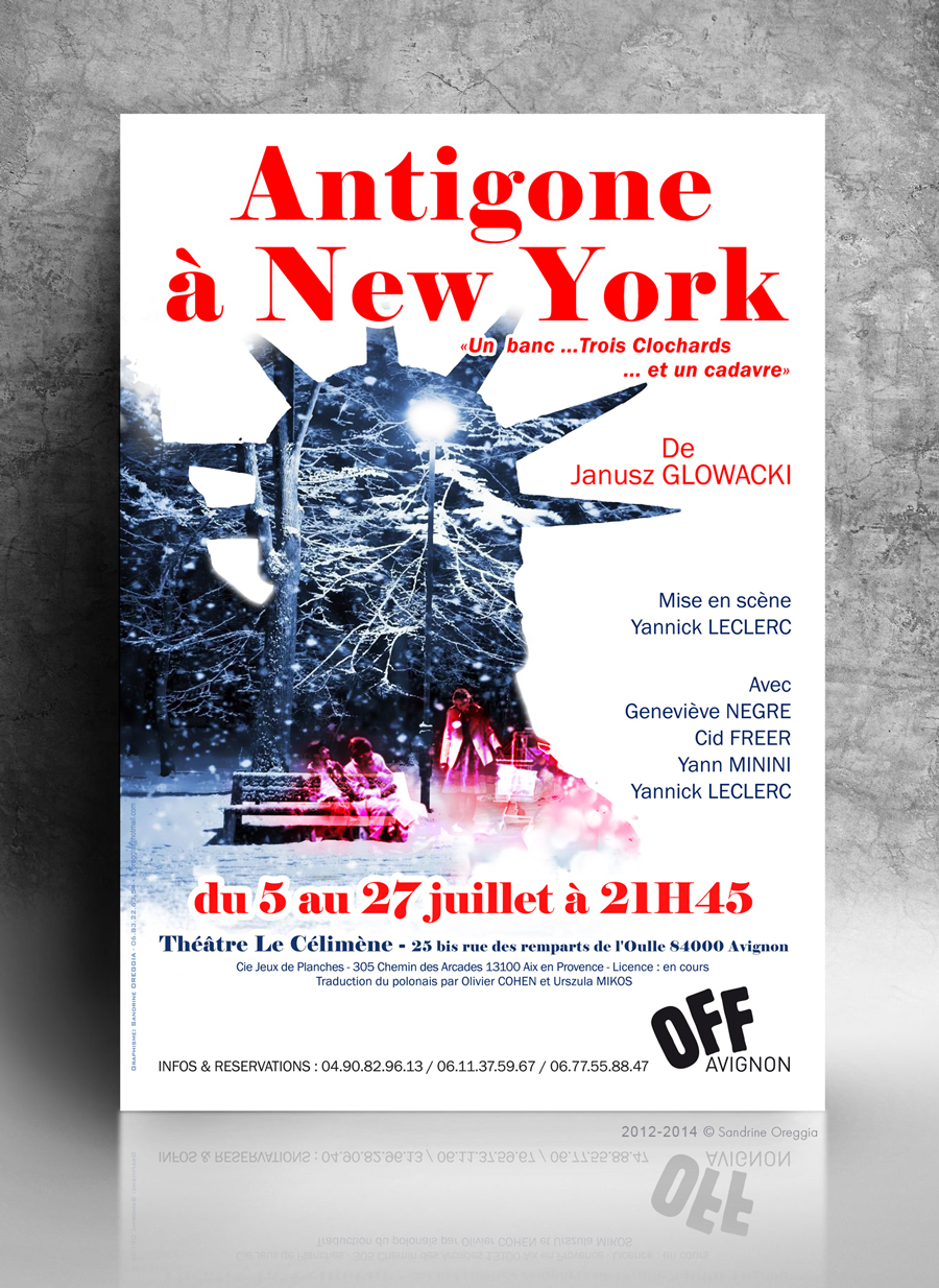 affiche antigone à NY